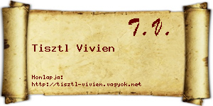 Tisztl Vivien névjegykártya